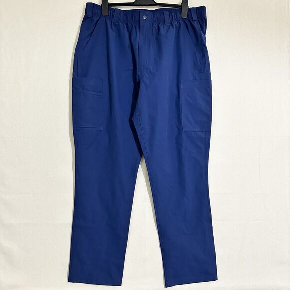 Carhartt Mens Regular X-Large Navy Blue Scrub Pants Drawstring - Picture 1 of 10